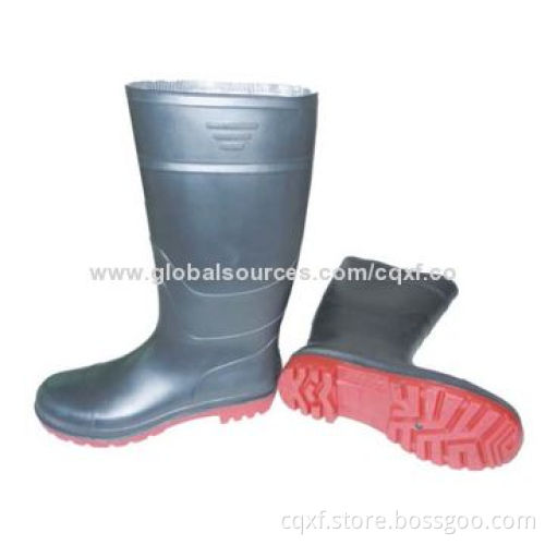 Men's plastic PVC rain boots